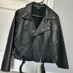 Women's Black Leather Jacket